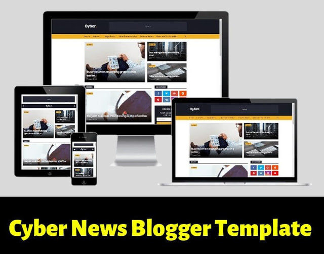 cyber news blogger template, best blogger theme for google adsense approval