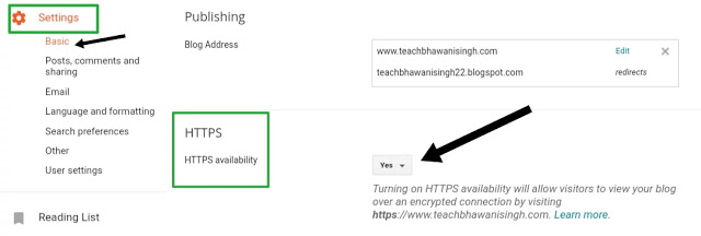 blogger blog me https kaise enable kare, https security enable kaise kare, how to enable https on blogger, blogspot blog me https kaise enable kare, blogspot security tips 