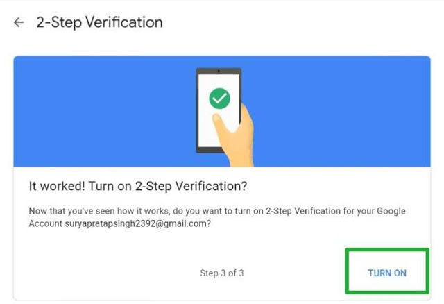 2 step verification gmail id me kaise 