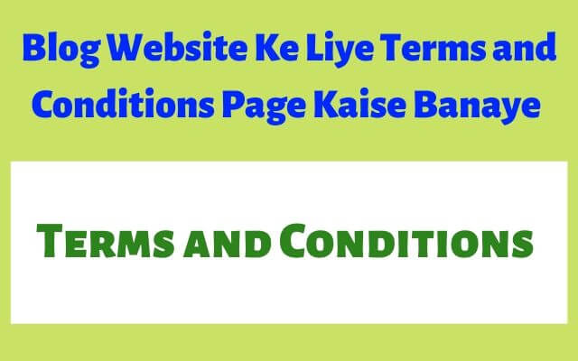 terms and conditions page kaise banaye, terms and conditions generator website 