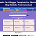 Books Cart Blogger Template For Education Blog Website 