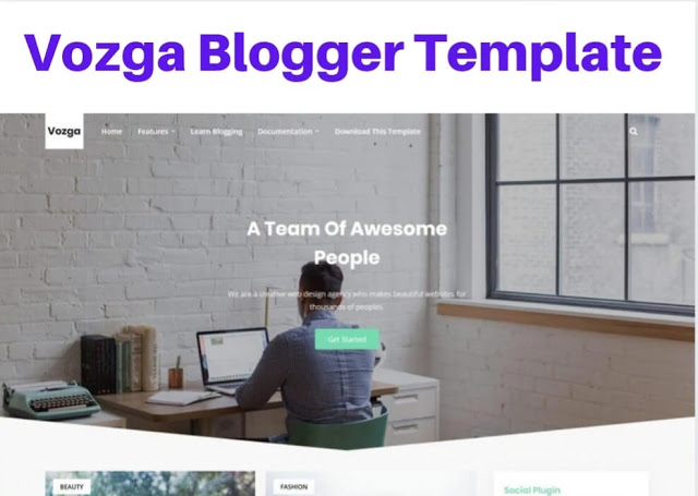 vozga blogger template, bootstrap blogger templates free download, bootstrap